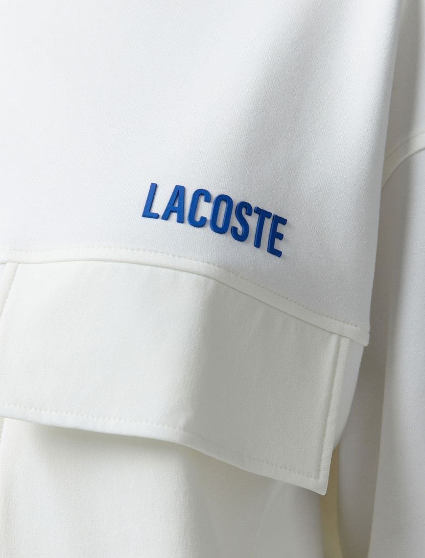 Lacoste House of SuperStep x Lacoste Kadın Beyaz Sweatshirt Lacoste House of SuperStep x Lacoste Kadın Beyaz Sweatshirt