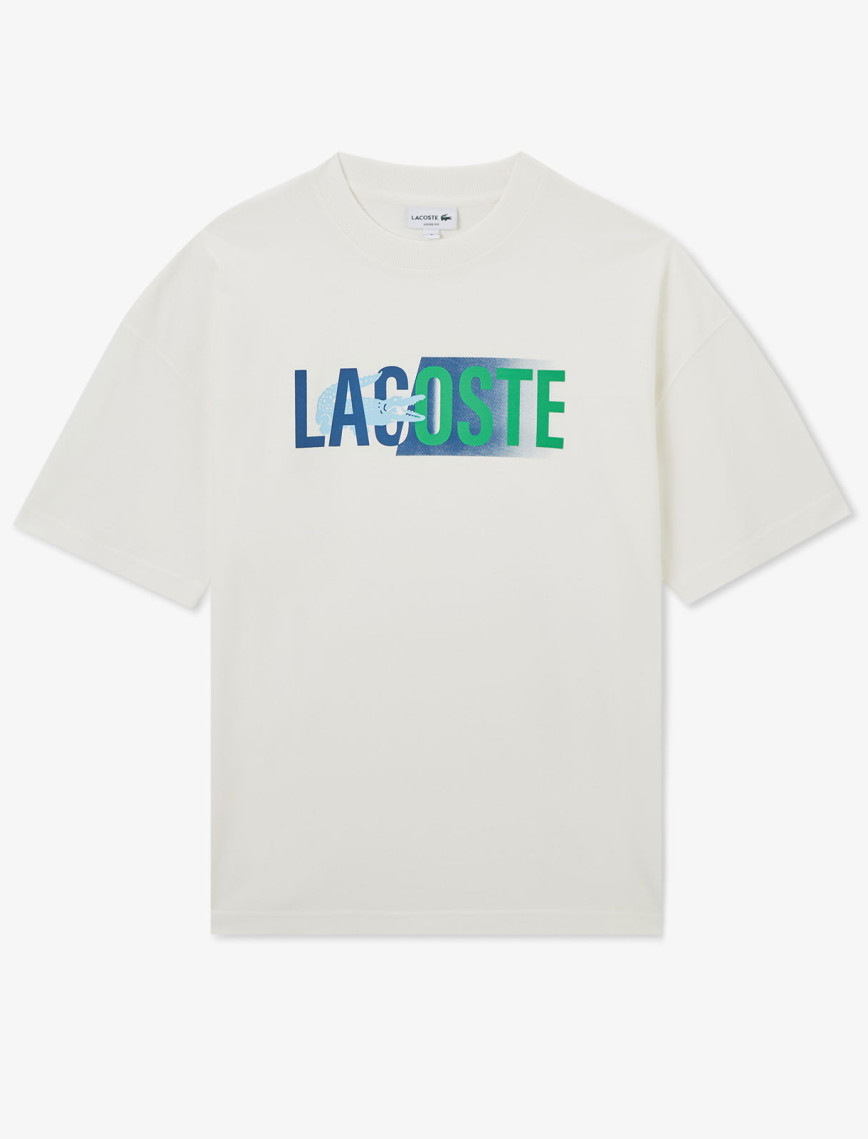 Lacoste House of SuperStep x Lacoste Erkek Beyaz T-Shirt Lacoste House of SuperStep x Lacoste Erkek Beyaz T-Shirt