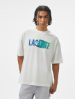 Lacoste House of SuperStep x Lacoste Erkek Mavi T-Shirt