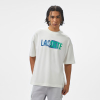Lacoste House of SuperStep x Lacoste Erkek Beyaz T-Shirt
