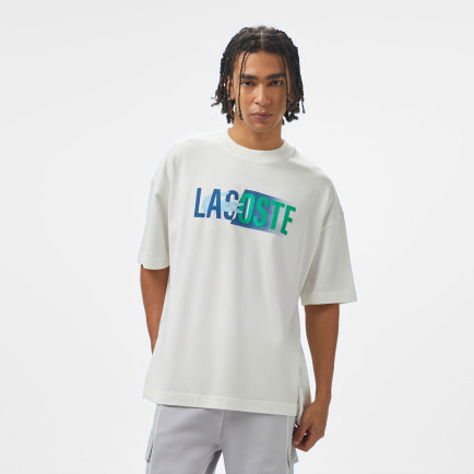 Lacoste House of SuperStep x Lacoste Erkek Beyaz T-Shirt Lacoste House of SuperStep x Lacoste Erkek Beyaz T-Shirt