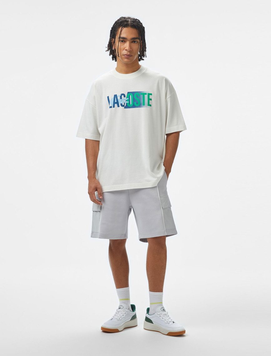 Lacoste House of SuperStep x Lacoste Erkek Beyaz T-Shirt Lacoste House of SuperStep x Lacoste Erkek Beyaz T-Shirt