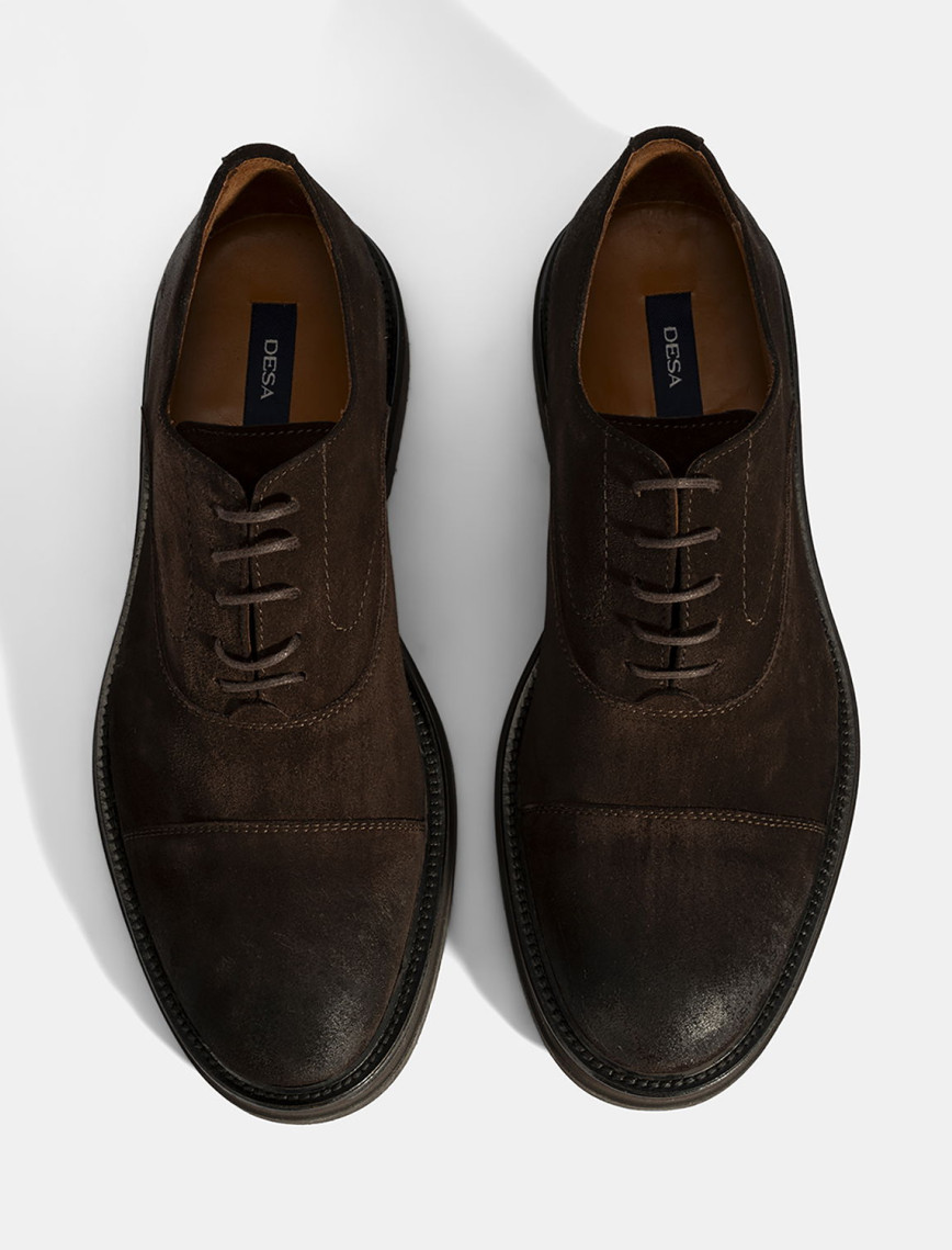 Erkek Kahve Bağcıklı Süet Günlük Ayakkabı Erkek Kahve Bağcıklı Süet Günlük Ayakkabı