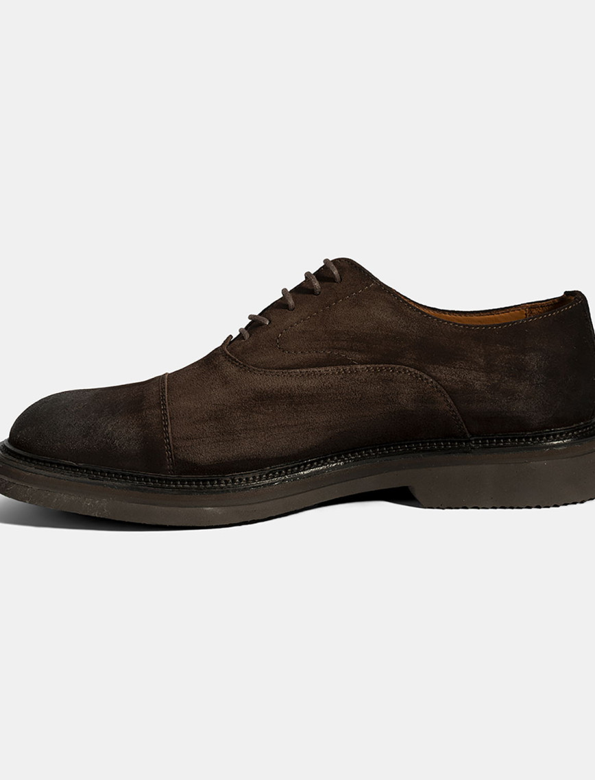 Erkek Kahve Bağcıklı Süet Günlük Ayakkabı Erkek Kahve Bağcıklı Süet Günlük Ayakkabı