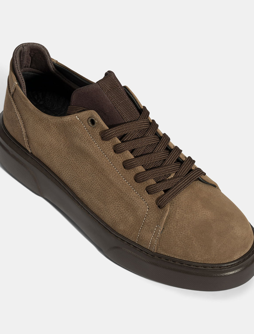 Erkek Kahve Bağcıklı Deri Günlük Ayakkabı Erkek Kahve Bağcıklı Deri Günlük Ayakkabı