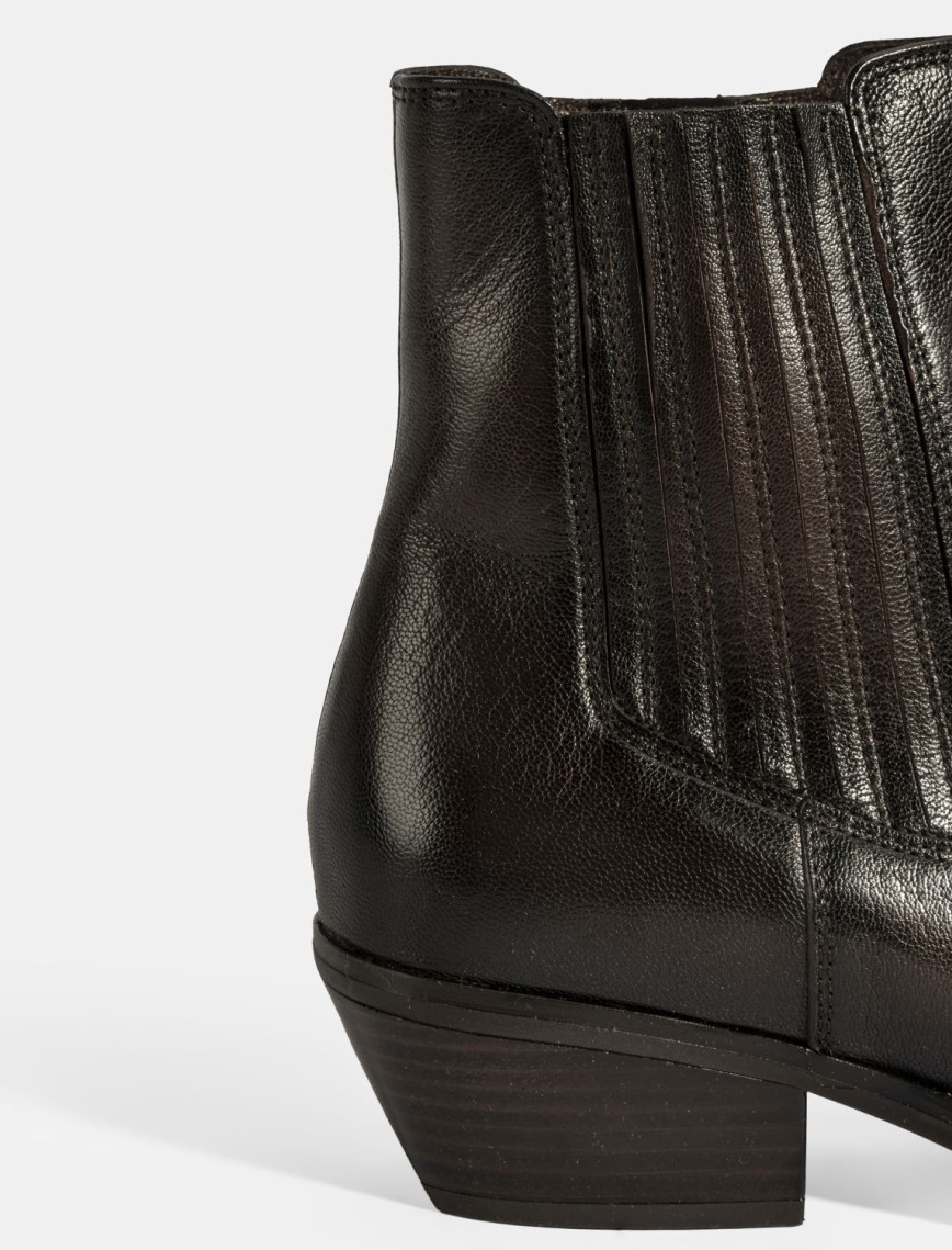 Kadın Kahve Topuklu Deri Bot Kadın Kahve Topuklu Deri Bot