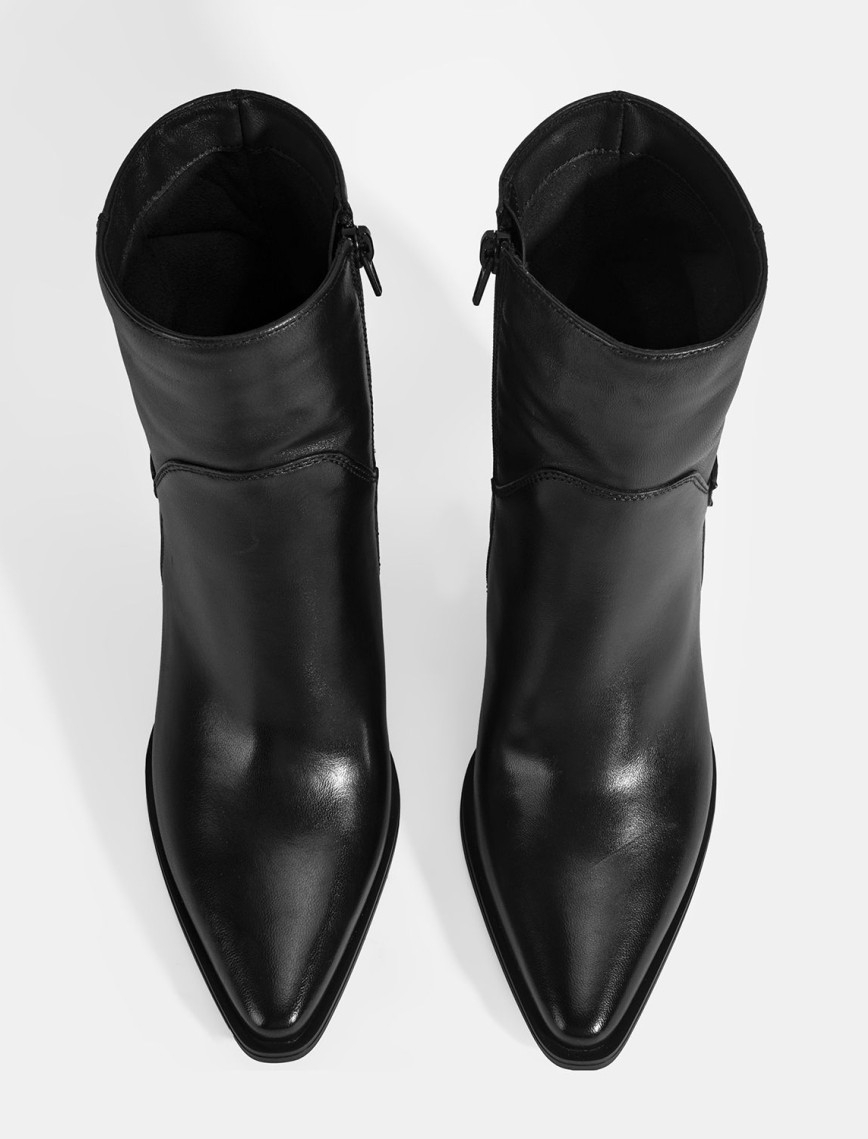 Kadın Kalın Topuklu Deri Bot Kadın Kalın Topuklu Deri Bot