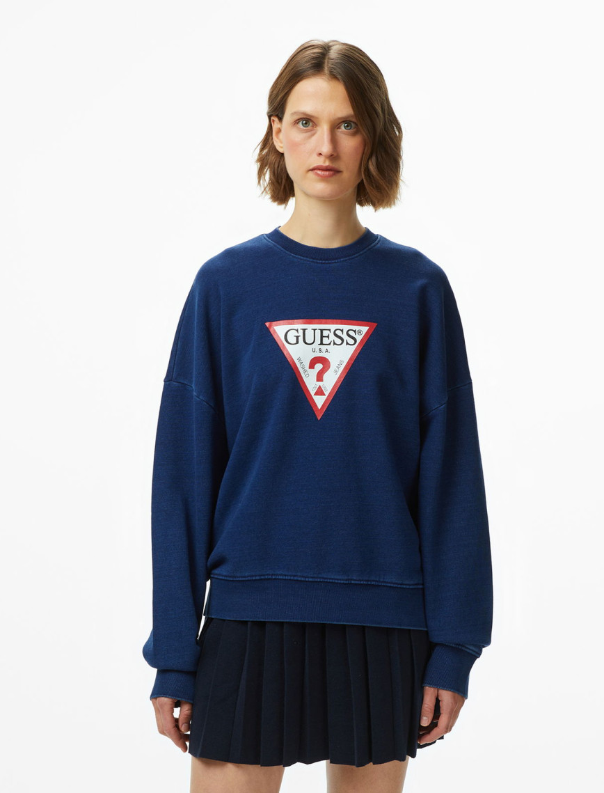 Guess Jeans Kadın Lacivert Sweatshirt Guess Jeans Kadın Lacivert Sweatshirt