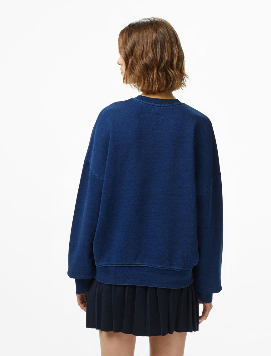 Guess Jeans Kadın Lacivert Sweatshirt Guess Jeans Kadın Lacivert Sweatshirt