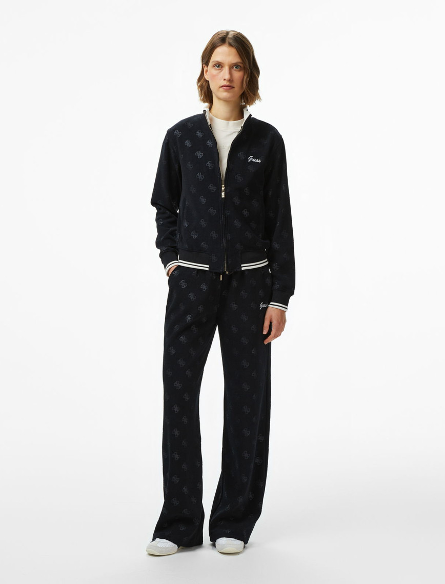 Guess Paulina Loose Fit Kadın Siyah Eşofman Altı Guess Paulina Loose Fit Kadın Siyah Eşofman Altı