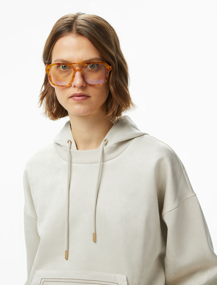 Guess Kadın Krem Sweatshirt Guess Kadın Krem Sweatshirt