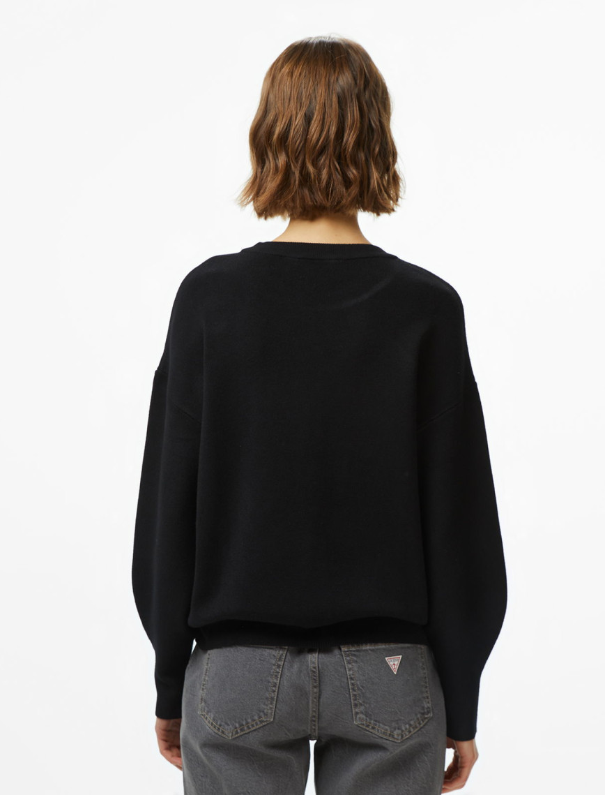 Guess Leighton Kadın Siyah Triko Guess Leighton Kadın Siyah Triko