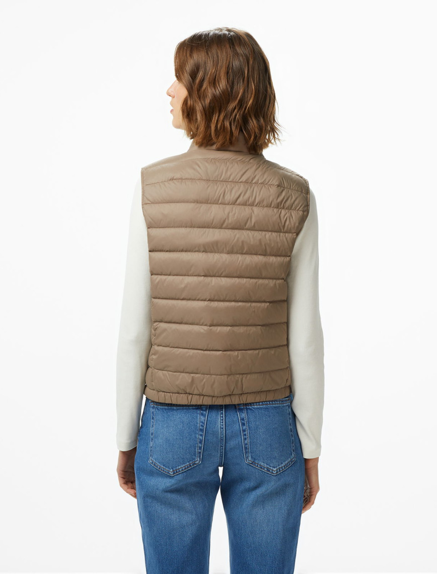 Calvin Klein Ultra Lightweight Down Puffer Kadın Kahverengi Yelek Calvin Klein Ultra Lightweight Down Puffer Kadın Kahverengi Yelek