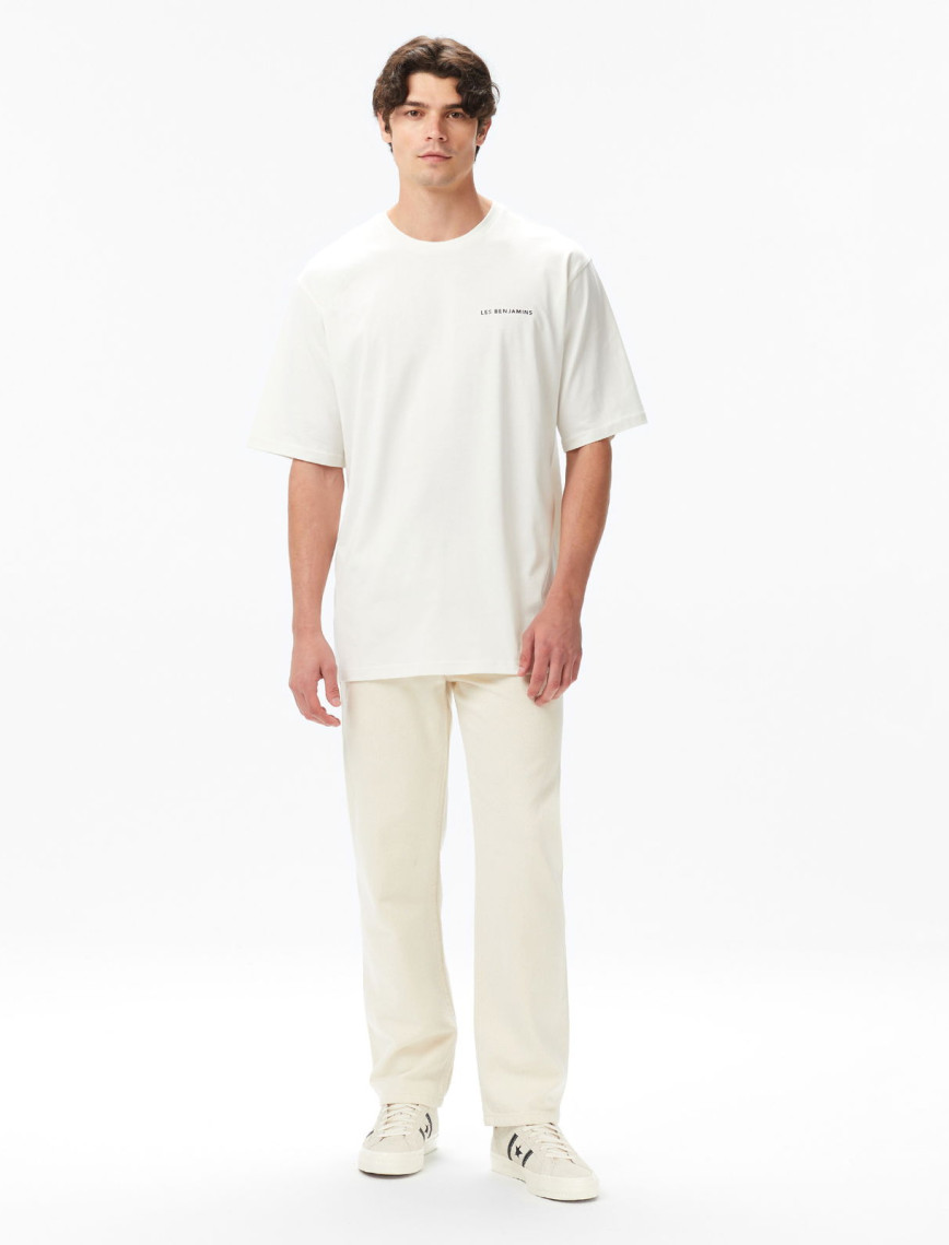 Les Benjamins Erkek Beyaz T-Shirt Les Benjamins Erkek Beyaz T-Shirt