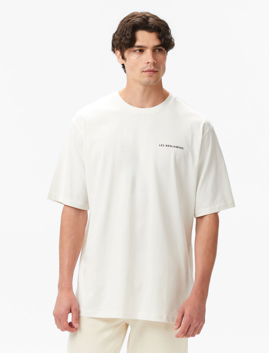 Les Benjamins Erkek Beyaz T-Shirt Les Benjamins Erkek Beyaz T-Shirt