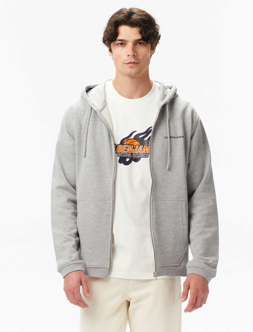 Les Benjamins Erkek Gri Sweatshirt Les Benjamins Erkek Gri Sweatshirt