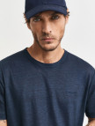 GANT Erkek Lacivert Regular Fit Bisiklet Yaka T-Shirt