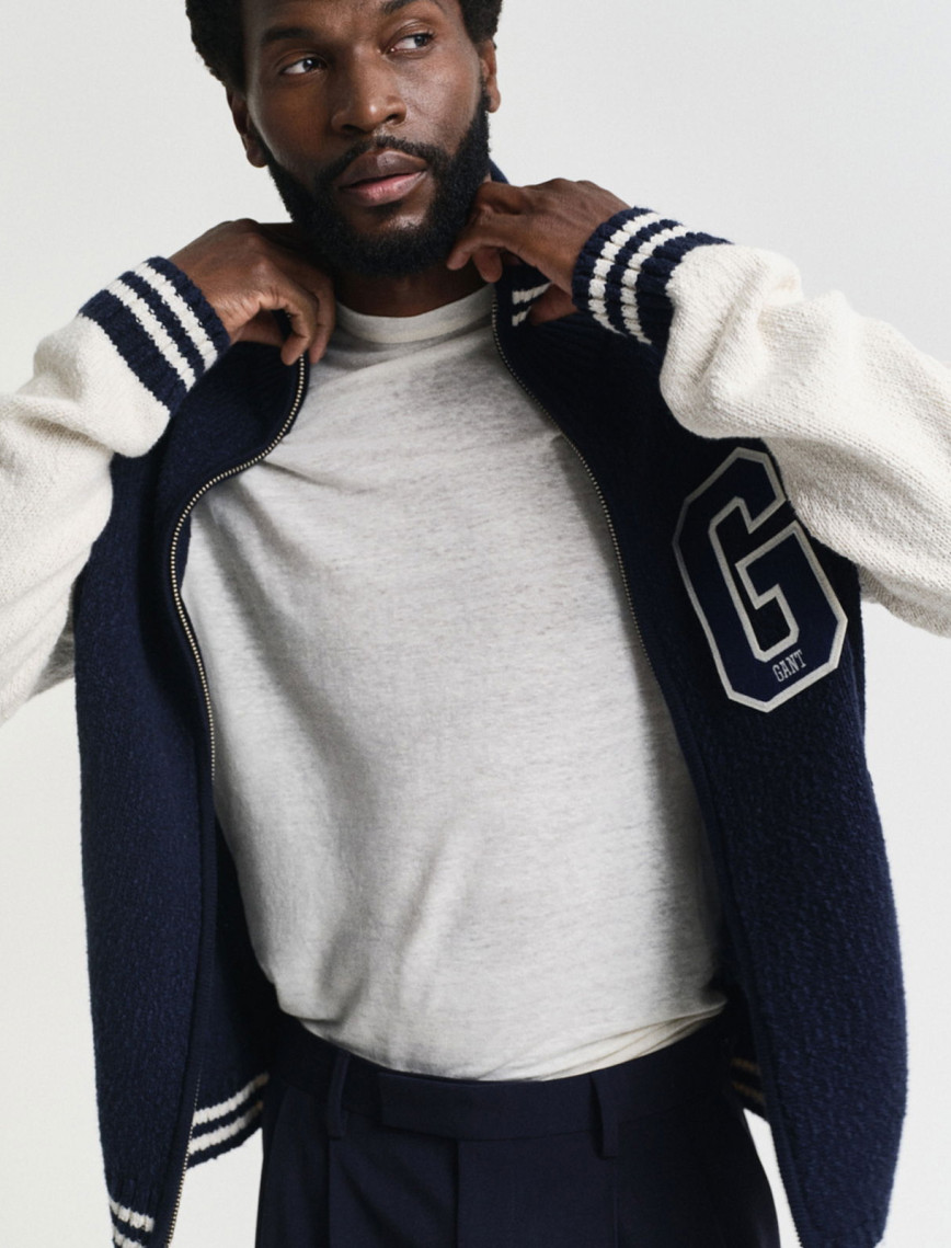 GANT Erkek Krem Regular Fit Bisiklet Yaka T-Shirt