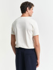 GANT Erkek Krem Regular Fit Bisiklet Yaka Logolu T-Shirt GANT Erkek Krem Regular Fit Bisiklet Yaka Logolu T-Shirt