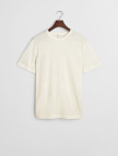GANT Erkek Krem Regular Fit Bisiklet Yaka T-Shirt