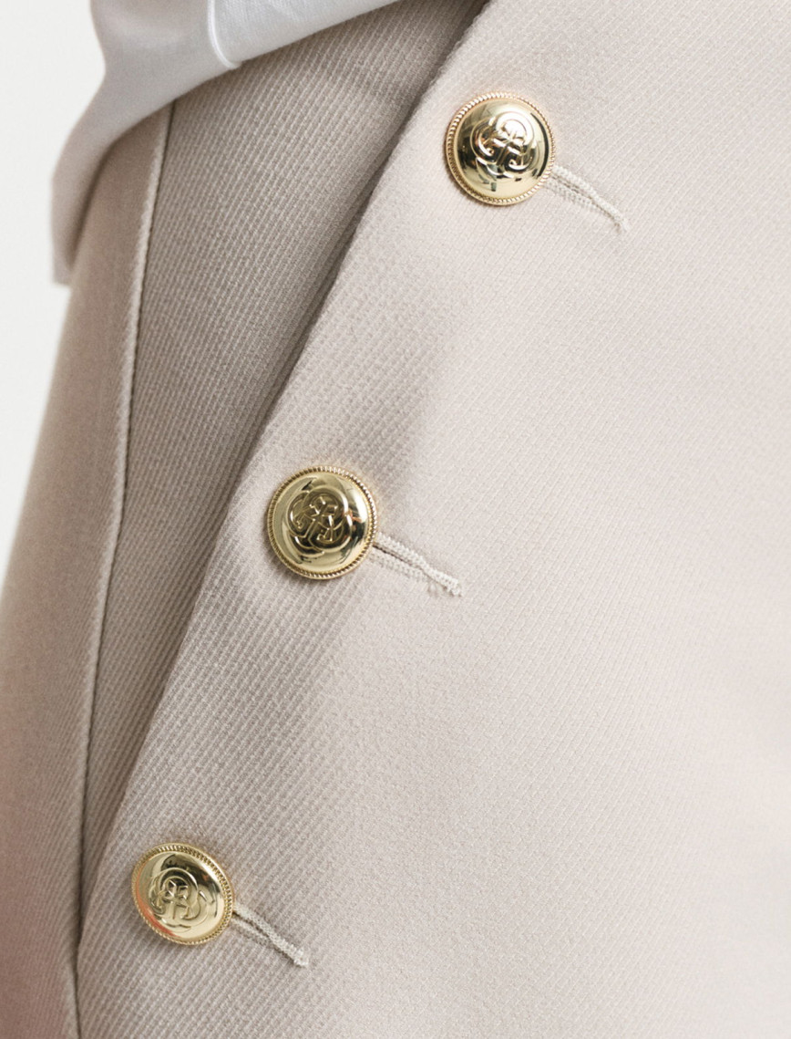 GANT Kadın Bej Straight Fit Pantolon GANT Kadın Bej Straight Fit Pantolon