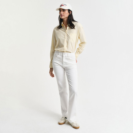 GANT Kadın Krem Slim Fit Pantolon GANT Kadın Krem Slim Fit Pantolon