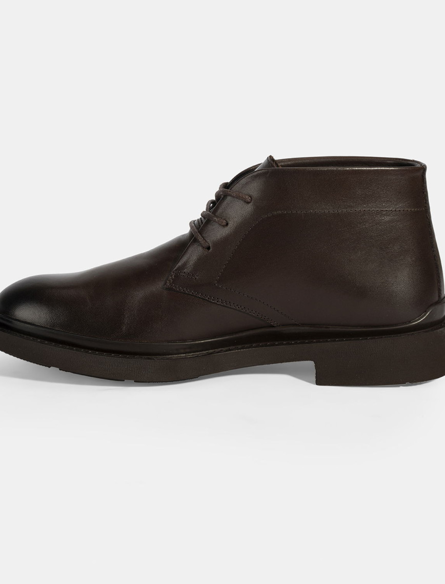 Erkek Kahve Bağcıklı Deri Bot Erkek Kahve Bağcıklı Deri Bot