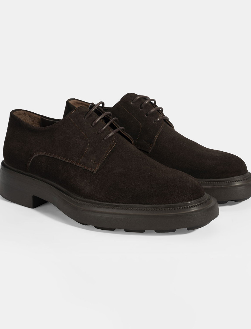 Erkek Vizon Bağcıklı Günlük Süet Ayakkabı Erkek Vizon Bağcıklı Günlük Süet Ayakkabı