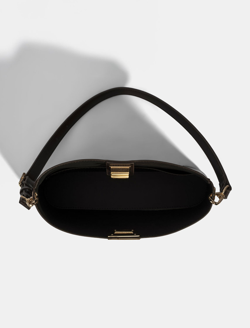 Kadın Koyu Kahve Omuz Çantası Kadın Koyu Kahve Omuz Çantası