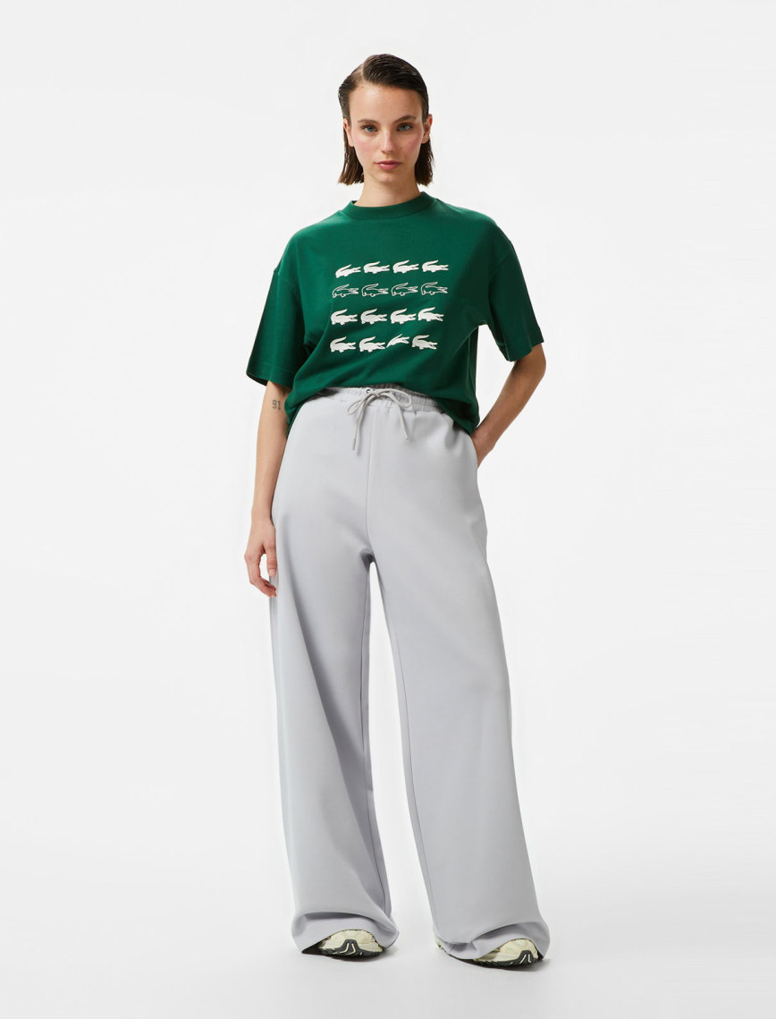 Lacoste House of SuperStep x Lacoste Kadın Gri Eşofman Altı