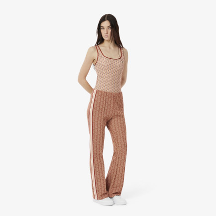 Lacoste Flare Fit Monogram Kadın Bej Eşofman Altı Lacoste Flare Fit Monogram Kadın Bej Eşofman Altı