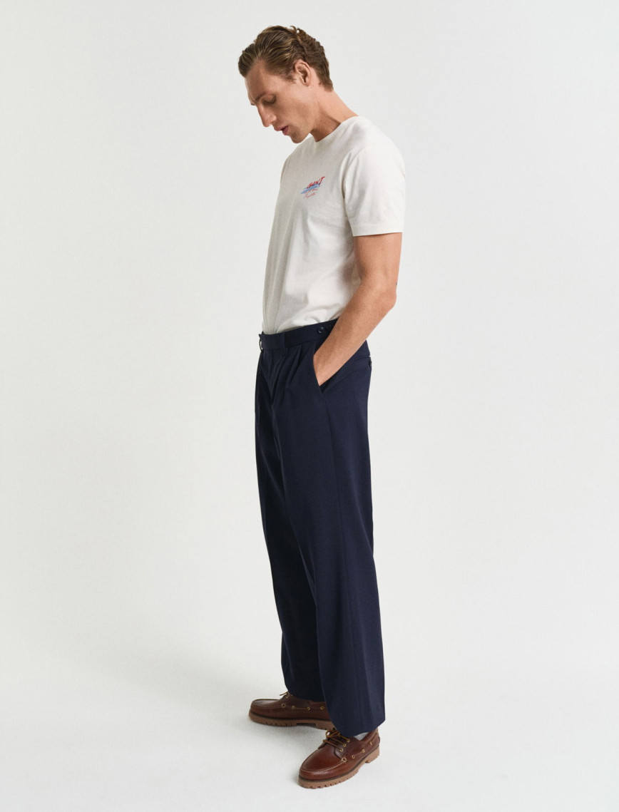 GANT Erkek Krem Regular Fit Bisiklet Yaka Logolu T-Shirt GANT Erkek Krem Regular Fit Bisiklet Yaka Logolu T-Shirt