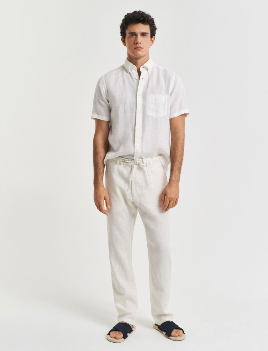 GANT Erkek Krem Relaxed Fit Pantolon GANT Erkek Krem Relaxed Fit Pantolon