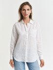 GANT Kadın Beyaz Relaxed Fit Klasik Yaka Gömlek GANT Kadın Beyaz Relaxed Fit Klasik Yaka Gömlek