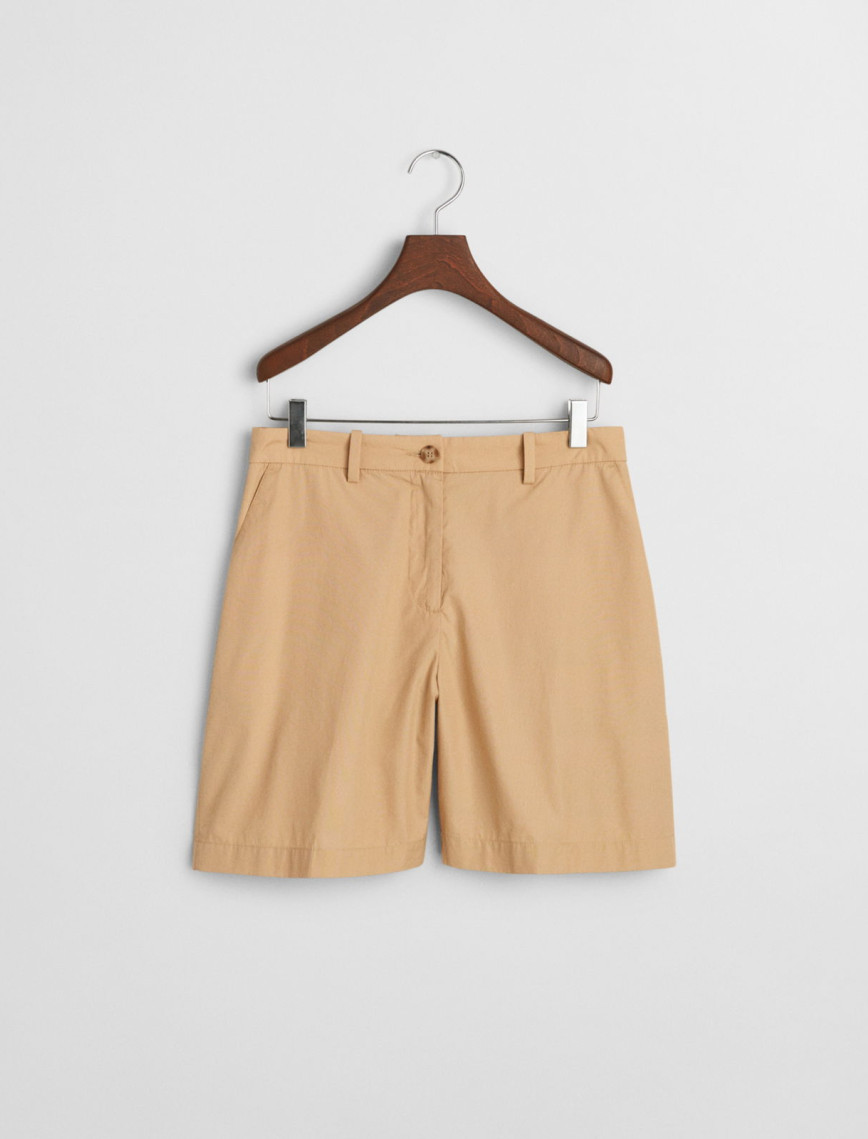 GANT Kadın Bej Relaxed Fit Şort GANT Kadın Bej Relaxed Fit Şort