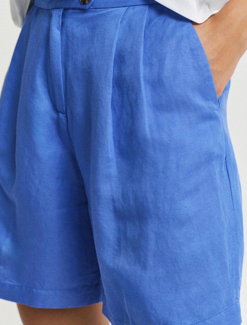 GANT Kadın Mavi Relaxed Fit Şort GANT Kadın Mavi Relaxed Fit Şort