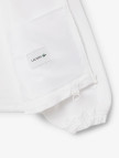Lacoste Cropped Up Zip Kadın Beyaz Hoodie