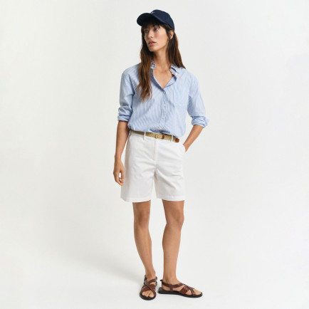 GANT Kadın Beyaz Regular Fit Şort