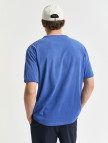 GANT Erkek Lacivert Relaxed Fit Bisiklet Yaka Logolu T-Shirt GANT Erkek Lacivert Relaxed Fit Bisiklet Yaka Logolu T-Shirt