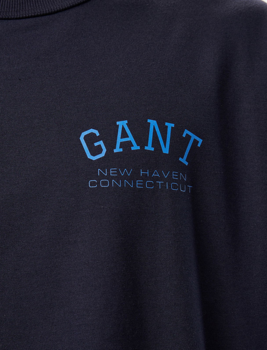 Hoss X Gant New Generation Contrast Graphic Erkek Lacivert T-Shirt Hoss X Gant New Generation Contrast Graphic Erkek Lacivert T-Shirt