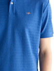 GANT Erkek Lacivert Regular Fit Çizgili Polo GANT Erkek Lacivert Regular Fit Çizgili Polo