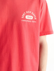 GANT Erkek Kırmızı Relaxed Fit Bisiklet Yaka Logolu T-Shirt GANT Erkek Kırmızı Relaxed Fit Bisiklet Yaka Logolu T-Shirt