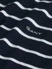 GANT Erkek Lacivert Regular Fit Bisiklet Yaka Çizgili T-Shirt GANT Erkek Lacivert Regular Fit Bisiklet Yaka Çizgili T-Shirt