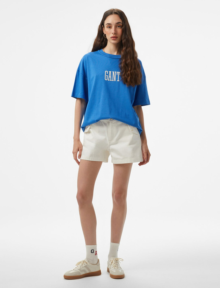 Hoss X Gant Baskılı Bisiklet Yaka Erkek Mavi T-Shirt Hoss X Gant Baskılı Bisiklet Yaka Erkek Mavi T-Shirt