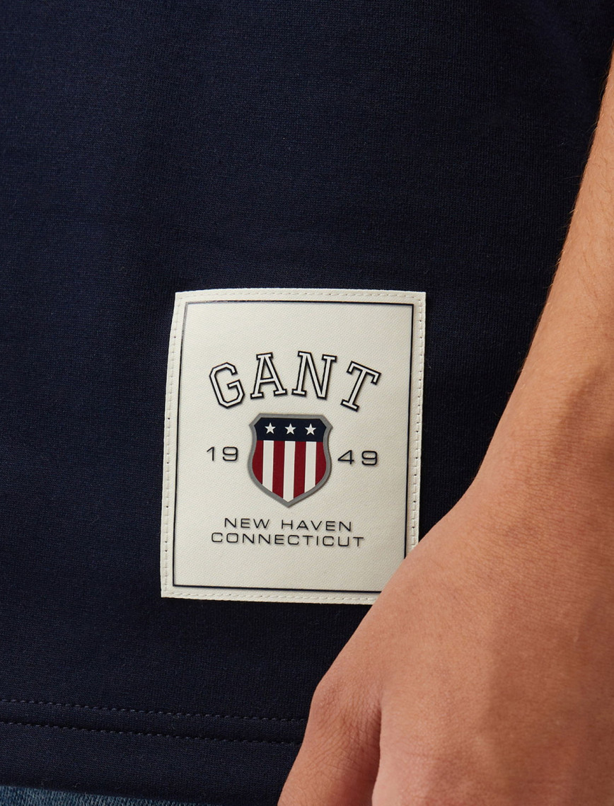 Hoss X Gant 49 Contrast Graphic Unisex Lacivert T-Shirt Hoss X Gant 49 Contrast Graphic Unisex Lacivert T-Shirt