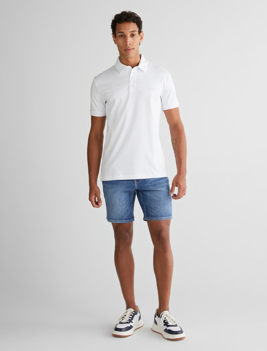 GANT Erkek Beyaz Slim Fit Polo GANT Erkek Beyaz Slim Fit Polo