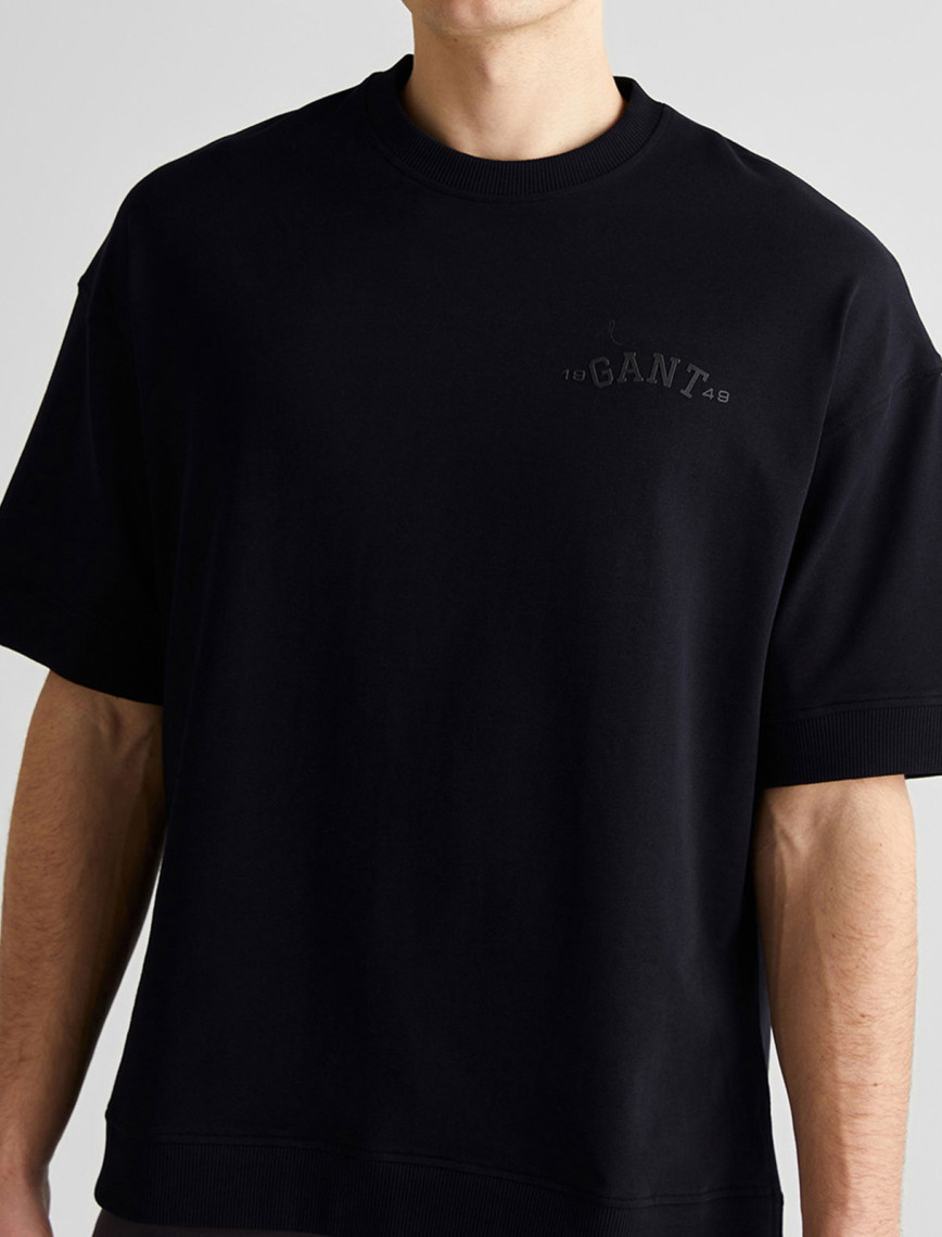 GANT Erkek Siyah Orijinal Fit Bisiklet Yaka Logolu T-Shirt GANT Erkek Siyah Orijinal Fit Bisiklet Yaka Logolu T-Shirt