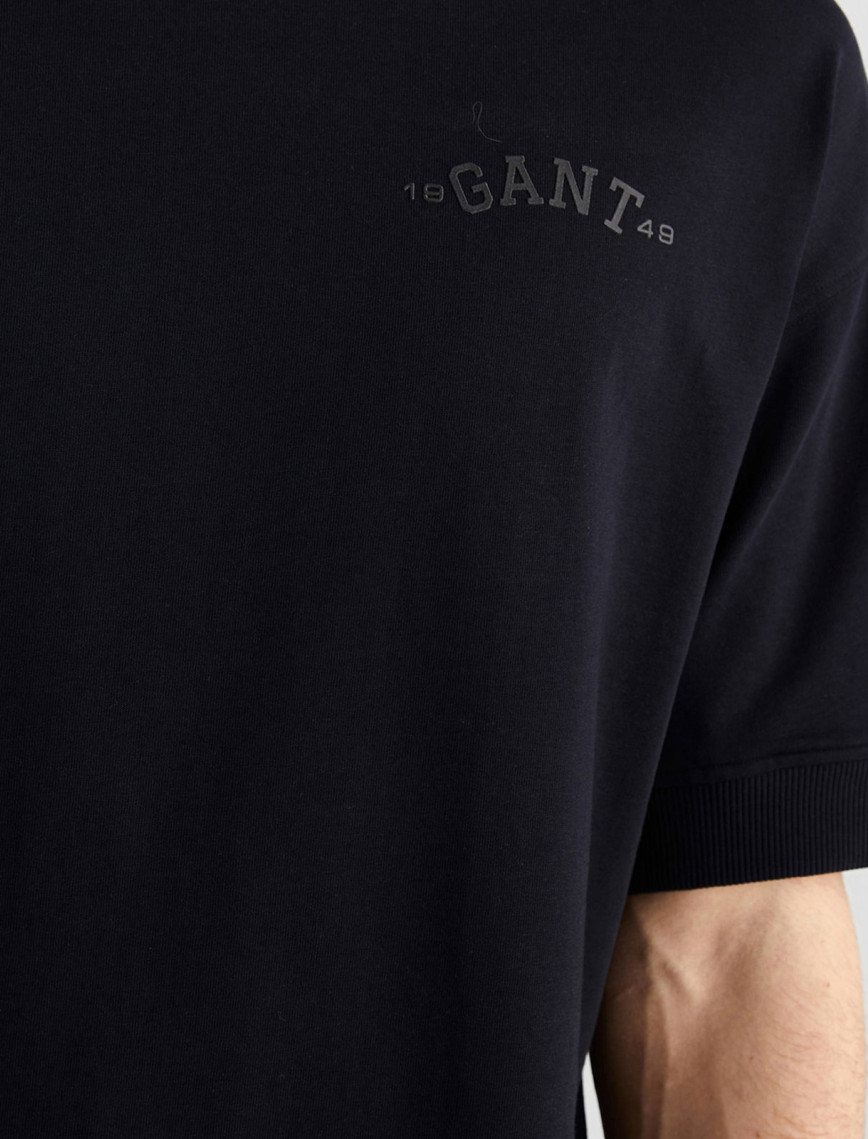 GANT Erkek Siyah Orijinal Fit Bisiklet Yaka Logolu T-Shirt GANT Erkek Siyah Orijinal Fit Bisiklet Yaka Logolu T-Shirt