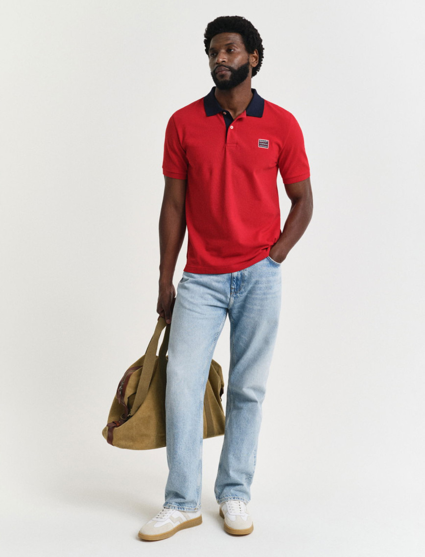 GANT Erkek Kırmızı Regular Fit Polo GANT Erkek Kırmızı Regular Fit Polo