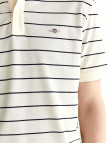 GANT Erkek Krem Regular Fit Çizgili Polo GANT Erkek Krem Regular Fit Çizgili Polo